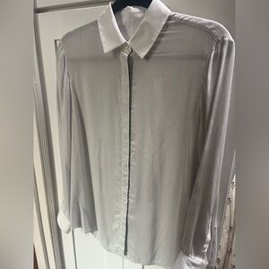 La Ligne striped blouse shirt top silk M sample